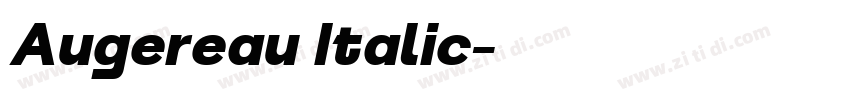 Augereau Italic字体转换